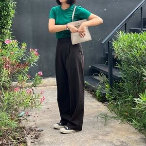 Uniqlo Pleated Wide Pants